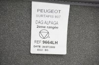 Original Peugeot 807 Fußmatte Teppich Hinten Stoff 9664LH Neu