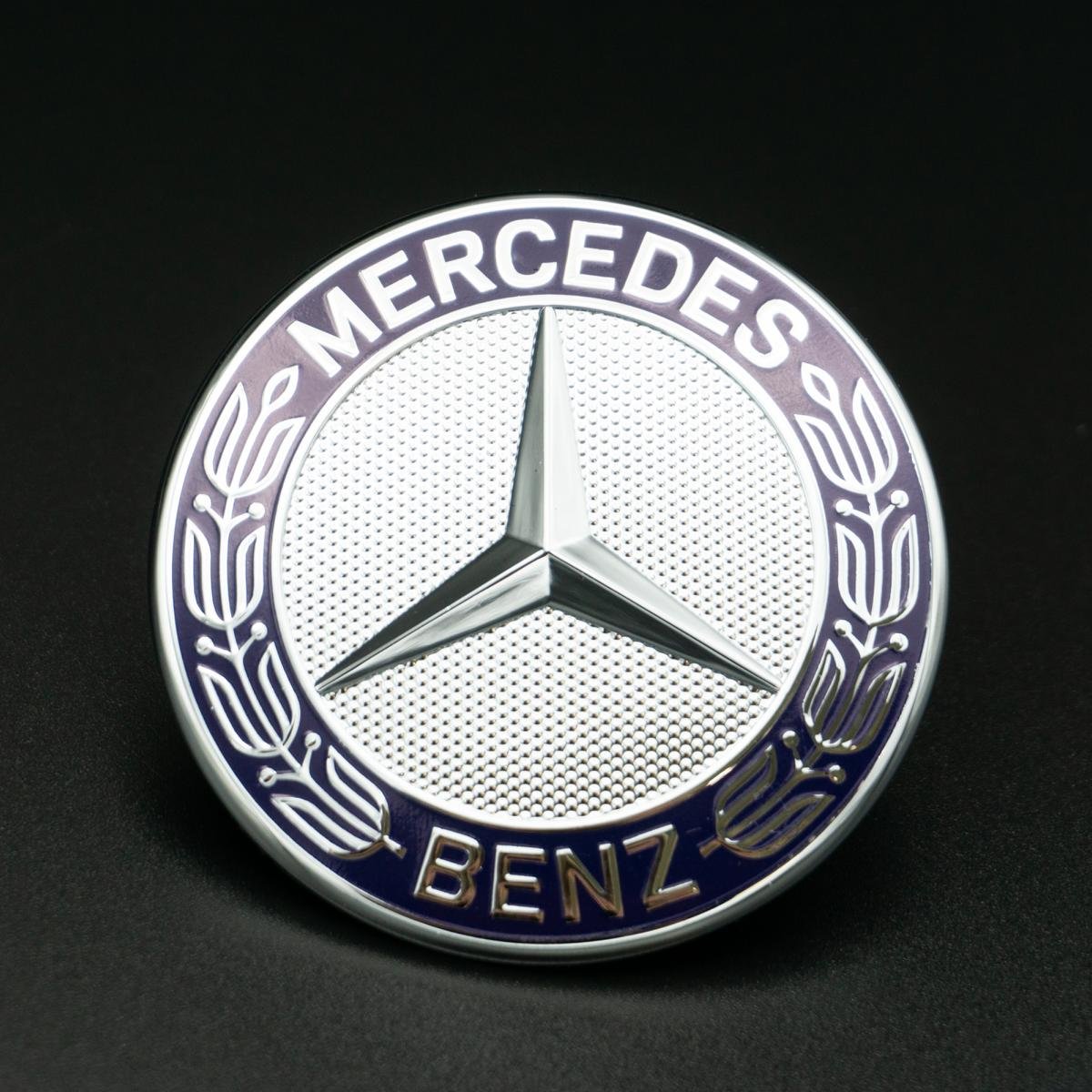 Emblem Stern Motorhaube Schwarz Matt for Mercedes-Benz W202 W203 W210 W220  W211