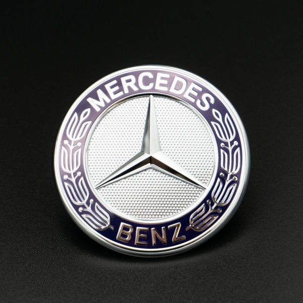 Original Mercedes Benz Emblem Motorhaube Stern Logo Blau 2078170316 Neu