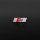 Audi S SLine Schriftzug Logo Emblem selbstklebend 9x30mm rot schwarz chrom