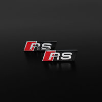 2x Audi RS Schriftzug Logo Emblem selbstklebend 9x30mm...