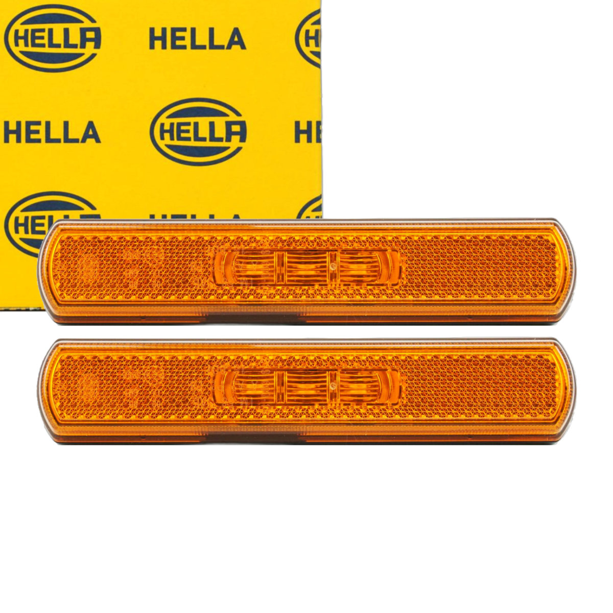 2x LED Seitenmarkierungsleuchte Begrenzungsleuchte gelb 12V
