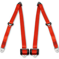 Seatbelts for VW Golf 2 Red Front Left Right E-marked