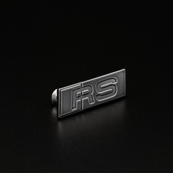 Original Audi RS Lenkrad Emblem grau Schriftzug 8W0419685G RS3 8V RS4 RS5 B9 8W