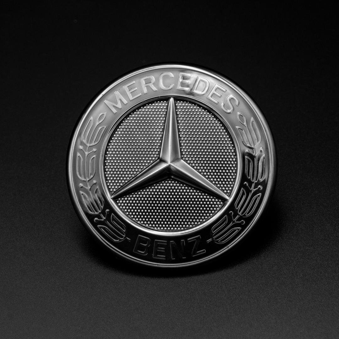Mercedes Emblem Stern Motorhaube Chrom dunkel lasiert A B CLK SL SLK ,  49,95 €