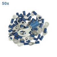 Ringkabelschuh Ringösen 1,5-2,5 mm² blau M6 50x Hella Kabelschuhe 