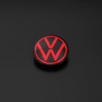 Nabendeckel für VW Golf 8 5H0601171 Nabenkappen Rot Chrom Felgen Kappen  4er Set