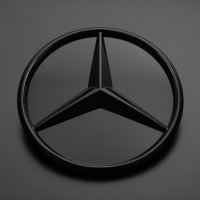 Mercedes Emblem Kühlergrill Stern Logo vorne schwarz...