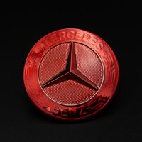 Mercedes Benz Emblem Motorhaube Stern rot 2048170616 57mm...