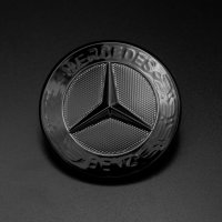 Mercedes Benz Emblem Motorhaube Stern schwarz 2048170616...