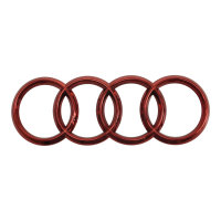 Audi Ringe Kühlergrill rot 4KE853605 Grill Logo Frontgrill 4H0853605B Neu 