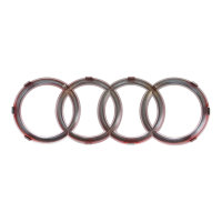 Audi Ringe Kühlergrill rot 4KE853605 Grill Logo Frontgrill 4H0853605B Neu 