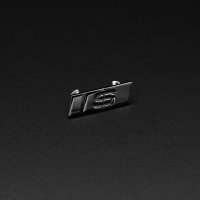 Audi S Logo SLine Schriftzug Lenkrad Emblem Plakette schwarz 8W0419685G Neu 