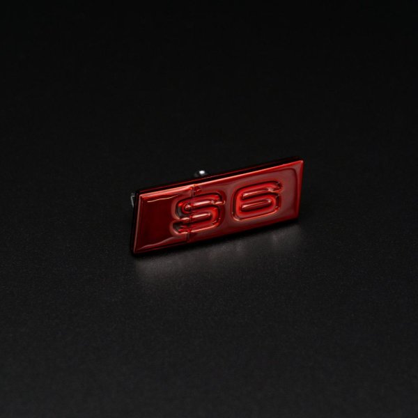 Audi S6 A6 4G C7 Steering Wheel Emblem Red Badge Logo 4G0419685 New