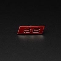 Audi S6 A6 4G C7 Steering Wheel Emblem Red Badge Logo 4G0419685 New