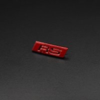 Audi RS Lenkrad Emblem rot für TT TTS TTRS 8S 8S0419685 Neu