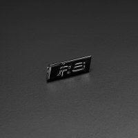 Audi R8 4S Lenkrad Emblem schwarz Plakette 4S0419685 Schriftzug Logo Neu