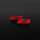 2x Audi S Schriftzug Logo Emblem selbstklebend 9x30mm rot SLine 9x30mm