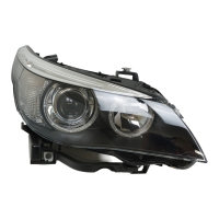 Hella xenon headlight right for BMW E60 E61 1LL 160.696-001 RHD NEW